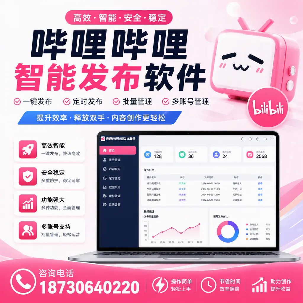 提升内容质量的秘诀:哔哩哔哩智能发布软件在 洛阳 的应用